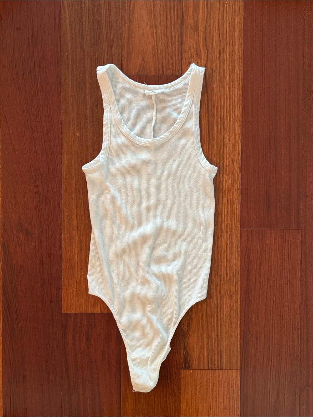 Re/Done Bodysuit Ribbed Tank Top